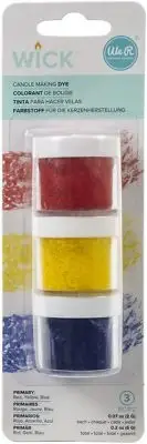 We R Memory Keepers Wick Wax Dye 1oz 3/Pkg-Primary