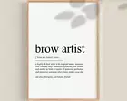 Brow Artist Gift Brow Artist Definition Print Eyebrow Artist Gift Brow Bar