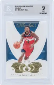 Bradley Beal Wizards 2018-19 Panini Flawless Diamond Relic #10 #1/10 BGS 9 Card