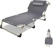 YIGECHENXIN Outdoor Extra Wide Portable Foldable Bed, Nap Bed with Mattress Long-Term Lying Without Collapsing Anti-Rollover Suitable for Adults and Children, Travel and Camping