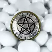 Cryptic Occult Pentagram Gothic Pagan Ring