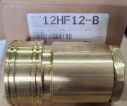 Dixon H12F12-B 1-1/2" Brass H-Series Hydraulic Quick Disconnect Nipple ISO-B