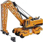 Car Simulation Collectible Realistic Model Tower Crane Toys Models 1: 50 Plastic Large Simulation Engineering Vehicle Models Decorative Toys(Yellow2)