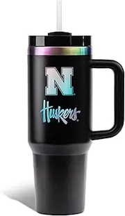 The Memory Company | Licensed NCAA 40oz Iridescent Tumbler with Handle,Ohio State University