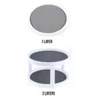 Spice Rack Jar Holder Tray Layers Kitchen Storage Rack 360° Turntable Round
