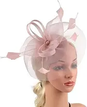 [FRCOLOR] Retro Gauze Fascinator Headband Headpiece for Wedding Church Cocktail Party