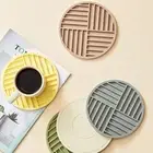 Round Silicone Trivet Mat Heat Resistant Pot Holders Nordic Hot Pads Kitchen