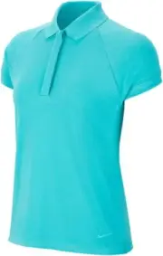 Nike Dri Fit UV Cap Sleeve OLC Golf Polo 2019 Women Cabana Blue X-Small NWT