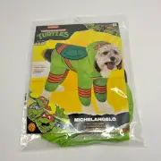 TMNT Michelangelo Ninja Turtles Dog Pet Costume Size Small Halloween NEW