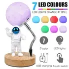 Moon Lamp for Kids,Space Buddy Lights with 7 Color Astronaut Night Light 3D Moon