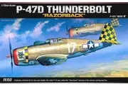 Academy: 1/72 P-47D T/Bolt "Razor Back" - Model Kit