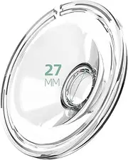 Mompmuir Flange Shields Compatible with Momcozy/TSRETE/HAUTURE/PADRAM/LoveOfLive/OMFMF, Use with Wearable S9 Pro/S10/S12 Parts Replace, Wearable Breast Pump Accessories (27mm) - 1 Pack