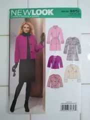 UNCUT Size 8-18 New Look 6852 Coat & Jacket Pattern