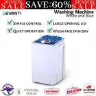 Devanti 4.6KG Mini Portable Washing Machine Outdoor Top Load Wash Spin Dry Combo