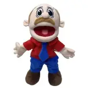 New Marvin Foster Father Jeffy Hand Puppets Plush Toy Supermariologan Figure Toy