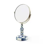 Mackenzie Childs Royal Check Gorgeous Brand New Box Vanity Mirror 100% Authentic