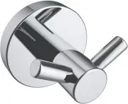 ICO Bath V63253 Volkano Summit Double Towel Hook - Chrome