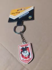 NRL St George Illawarra Dragons Rubber Team Logo Keyring - Jersey Football