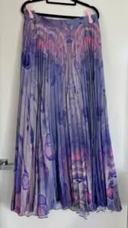 NEW Beautiful Marble Patterned Pleated Anthropologie Skirt, Ladies Plus Size 26