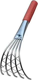 Gatuida Beach Clamming Rake Durable Metal Claw Rake for Efficient Shell Digging Beach Accessory for Clams Oysters and Seafood for Coastal Adventures