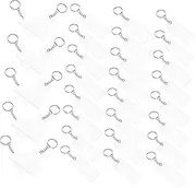[WESIEVYA] 60pcs Diy Acrylic Keychains Rectangle Keyring Blanks for Keychain Making Kit