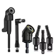 6Pcs Right Angle Drill Attachment Set with 105° Angle Drill Adapter and 7843