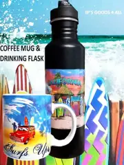 California Thermo Insulated Beverage Drink Bottle Coffee Mug Send Offer