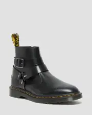 Dr Martens Jaimes Boots Black Leather Buckle Chelsea Harness Sz Mens 9 Womens 10