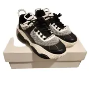 MOSCHINO Men's 44 US 11 shoes bubble teddy sneakers MB15563G1DG8110A black White