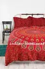 Indien Mandala Double/Queen Duvet Cover Hippie Bohemian Bedding Quilt Set Quilts