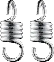 1100LBS Capacity 4INCH Heavy Duty Spring Hammock Chair Spring Porch Swing Springs Hook Suspension Swing Extension Spring for Hammock,Boxing Bag,Hanging Chair,Gym,Patio Swing Hanger 2Pieces