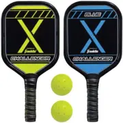 Franklin Sports Pickleball Paddle Starter Set - 2 Aluminum Paddles & 2 Balls