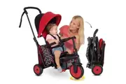 SmarTrike 5-in-1 STR3 Folding Stroller Kids Push Trike Tricycle Toy 10m+ Red
