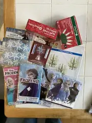 Entire Party! * Frozen Birthday Party Set W/30’ White Lights, Headband ,napkins