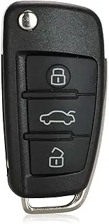 TPHJRM Car Key Keyless Go/NO Keyless Go MQB Semi Intelligent Remote Key 3 Buttons Folding Flip Smart,for Audi A3