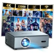 [Electric Focus] 4K Support Projector with WiFi6 and Bluetooth 5.3, 22000L