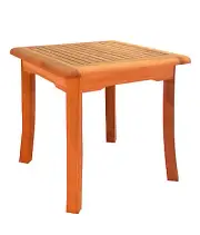 21" TEAK WOOD SIDE SQUARE TABLE END STOOL BATH SHOWER SPA OUTDOOR INDOOR NAPA