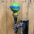 TMNT Beer Keg Tap Handle Mini Pull Knob Teenage Mutant Ninja Turtle Leonardo Blu