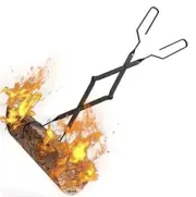 Campfire Tongs Log Grabber 26 Inch Long Firewood Fire Pit Tool Camping Fireplace