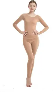 Womens Long Sleeve One Piece Jumpsuit Lycra Spandex Zentai Unitard