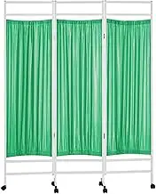 Hanging Room Divider, Hanging Room Divider Folding Room Screen Divider,Foldable Iron Frame Privacy Screen Curtain,Free Standing Office Divider Panel with Lockable Wheels,70.8in Height