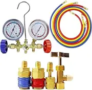 AC Freon Gauge | Professional AC Diagnostic Tool | Car Mechanic Supplies, Refrigeration System Accessories for Home Air Conditioner
