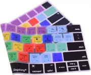 Shortcuts Silicone Keyboard Cover for 2016-2023 MacBook Pro 13 Adobe Photoshop S