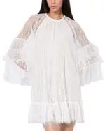 Alice and Olivia Delia Ruffle Angel Sleeve Dress