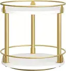 Lazy Susan Organizer, Rotating Spice Rack, 2 Tier Spice Turntable Organizer, Ind