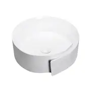 440*460*150mm/370*390*145mm Gloss White Ceramic Round Above Counter Art Basin