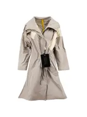 Moncler Genius Grey 1952 Freesia Long Raincoat