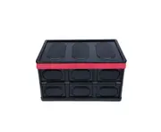 Car Storage Box Folding Receiving Box for Car Backup Box - BLACK