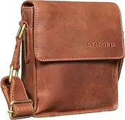 [STILORD] Nate' Men's Leather Small Shoulder Bag Shoulder Bag Men Handbag Messenger Bag Vintage Genuine Leather