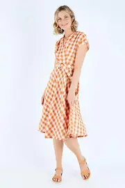 May Checker Dress--ELI-TG159-01